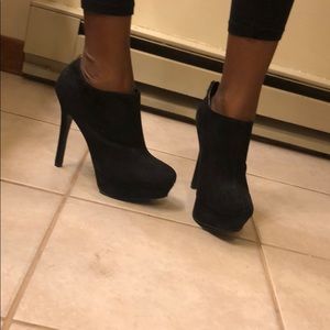 Black ankle booties